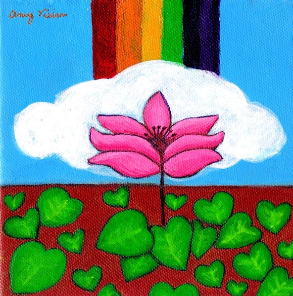 Lotus Under Rainbow