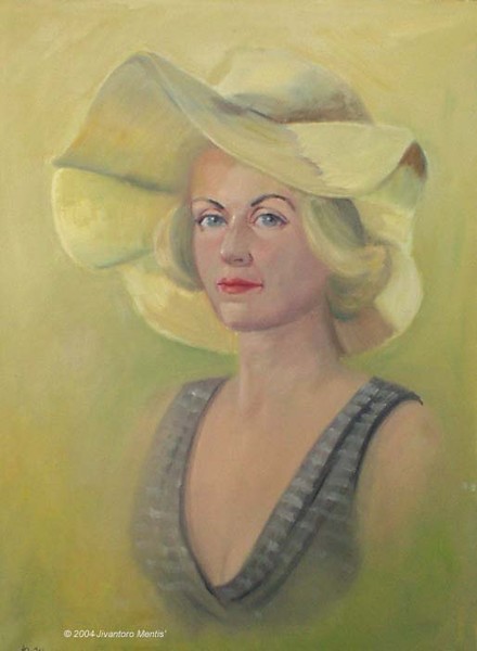 Woman with a Floppy Hat