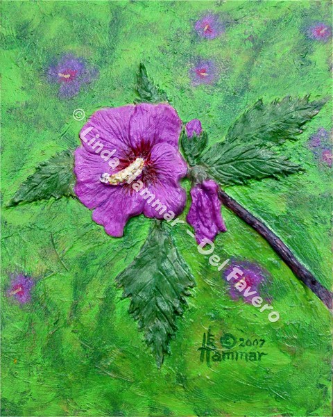 Rose of Sharon Painting