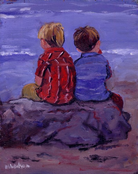 Two Boys on the Rocks