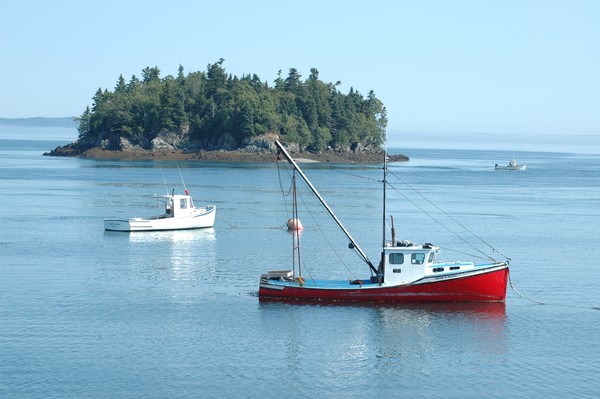 The View from Water street, Lubec, Maine