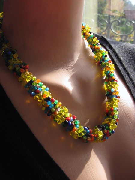 Colorful Beadwork Necklace 