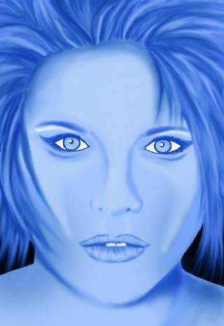 blue lady