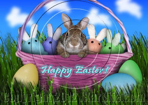 Bunny Rabbit in Easter Basket 826861