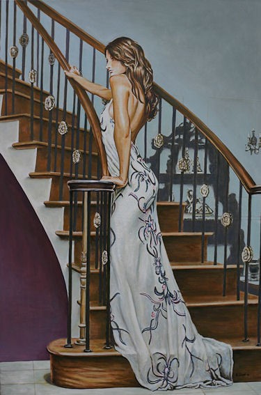 Woman on a Staircase 3
