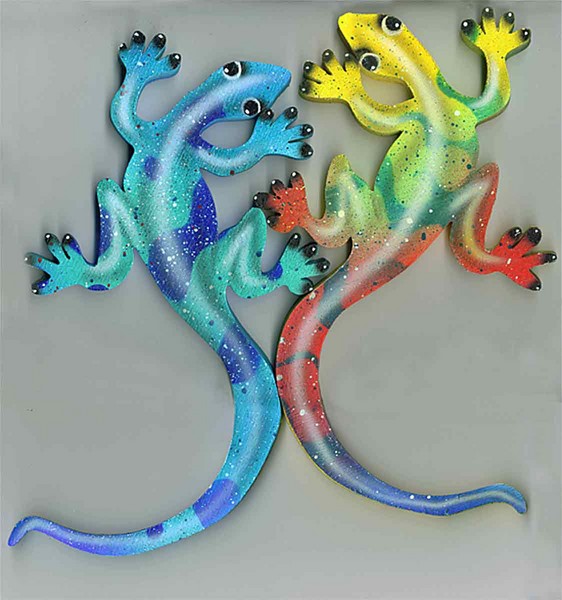 Rainbow geckos