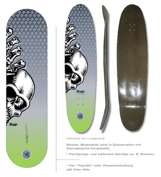 Skateboarddesign, skull watches