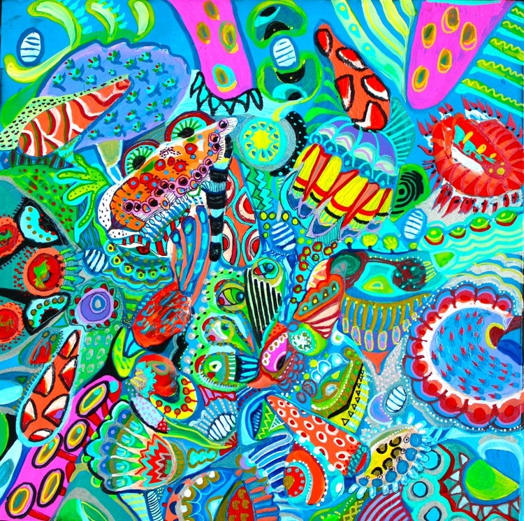 605. Colorful abstract detailed doodles Live Tiktok session
