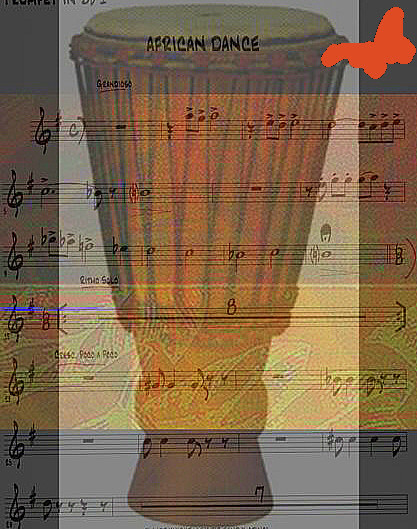 Collage African Drum And Music