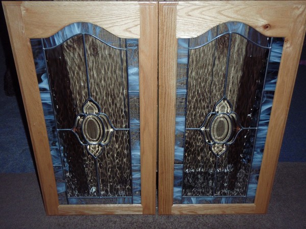 cabinet doors, led work stained glass,