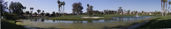 Golf course panorama Rancho Mirage