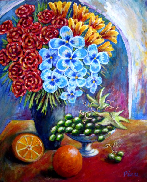 fruit and flowers