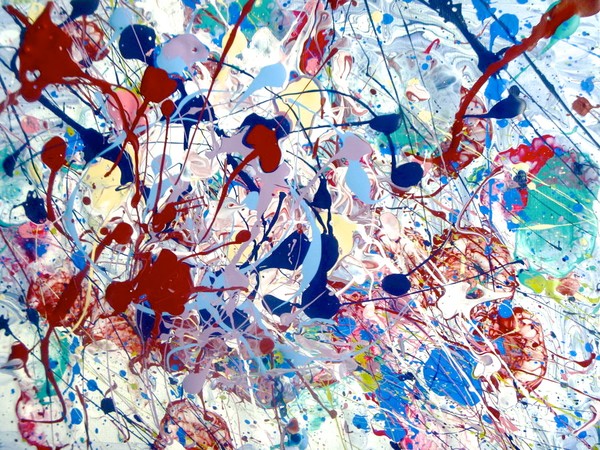 Destruction of Perfection: 8x10 Splatter Painting