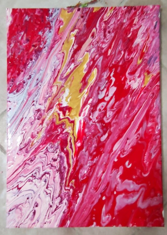 abstract acrylic on canvas