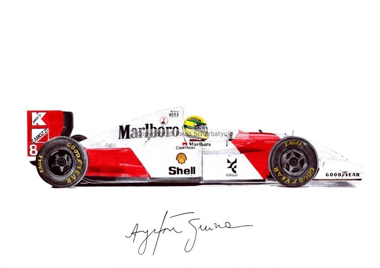 Ayrton Senna F1 McLaren MP4-8