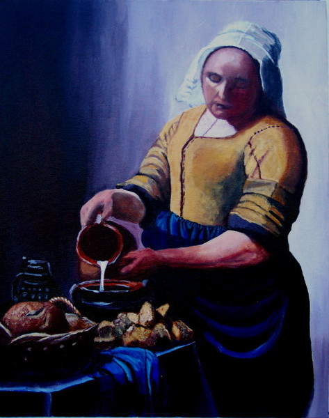The Milkmaid after Vermeer