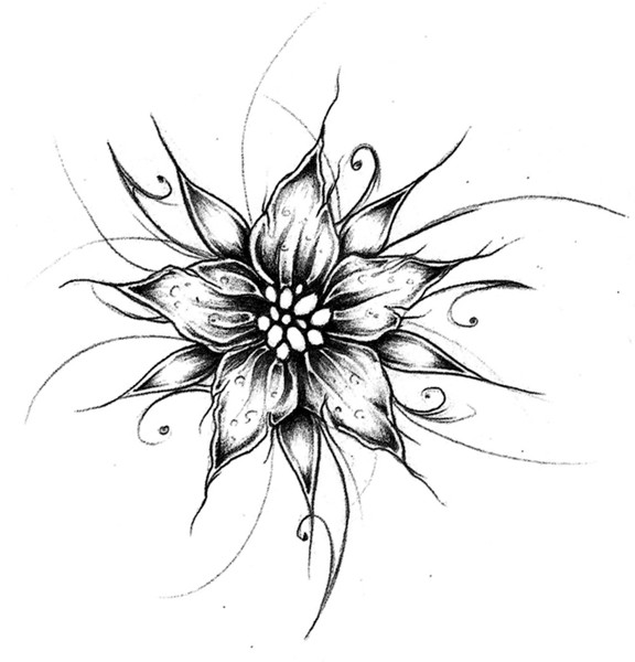 Tattoo Design : Flower I