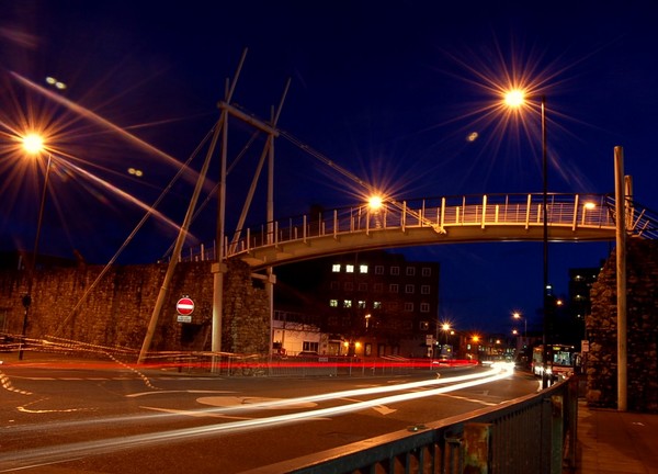 Old Wall, Modern Bridge