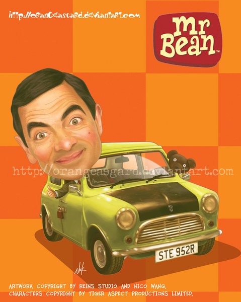 Mr. Bean and Teddy By Nico.