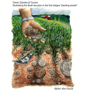 planting coins