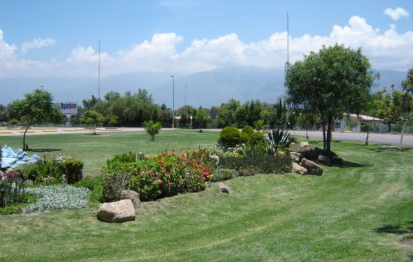 Cochabamba Airport garden