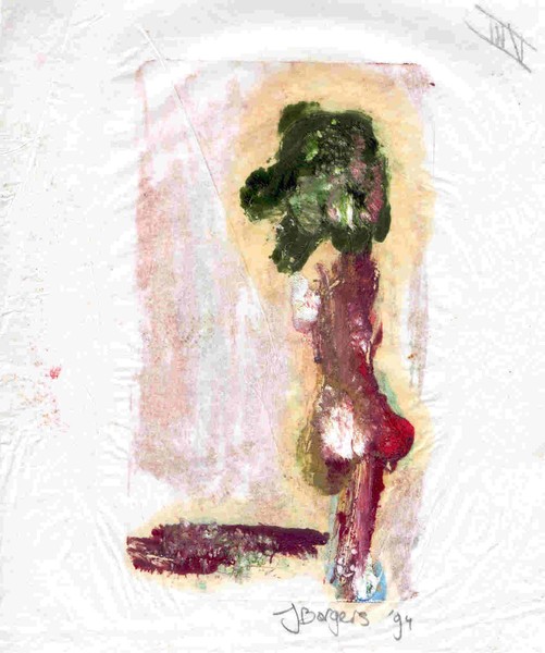L' Homme en Vert 8, Lithographie, 1994