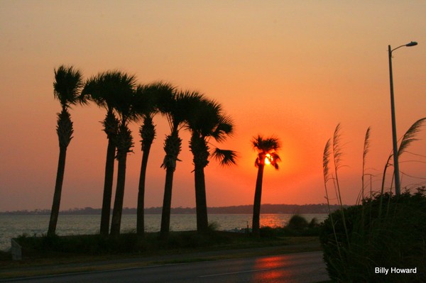 Pensacola Florida sunset from the beach