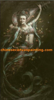 Chinese spiritual art,chncanvaspainting,art painti