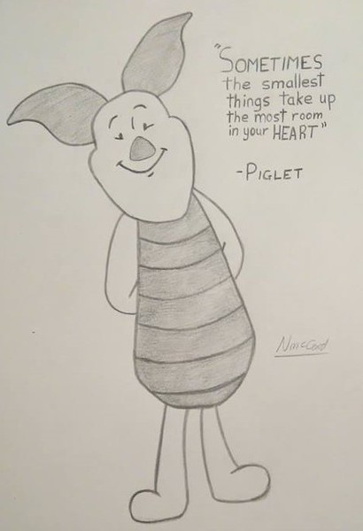 Piglet from Winnie the Pooh