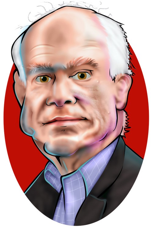 John McCain - Caricature Art