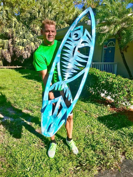 FishBones Carved Surfboard