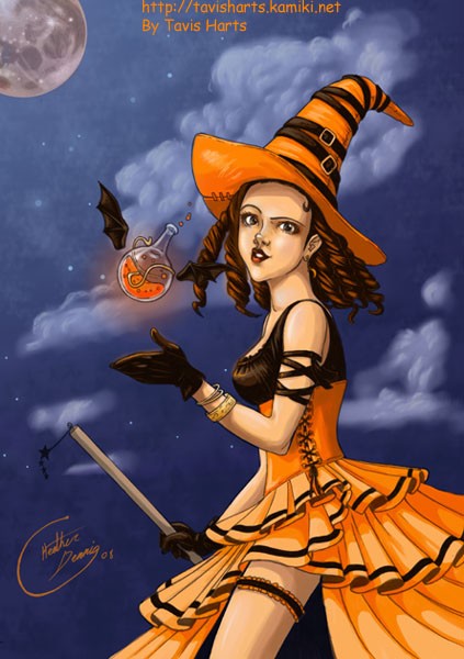 Orange witch