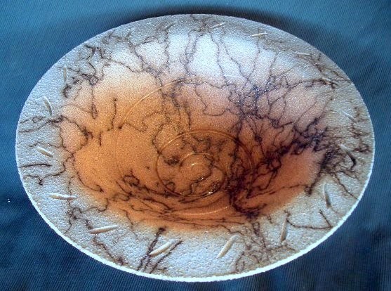 SAND TEXTURE TINTED HORSEHAIR BOWL