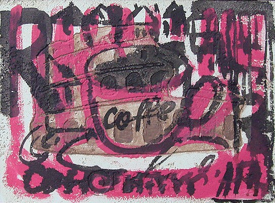 Still-life with coffee cup