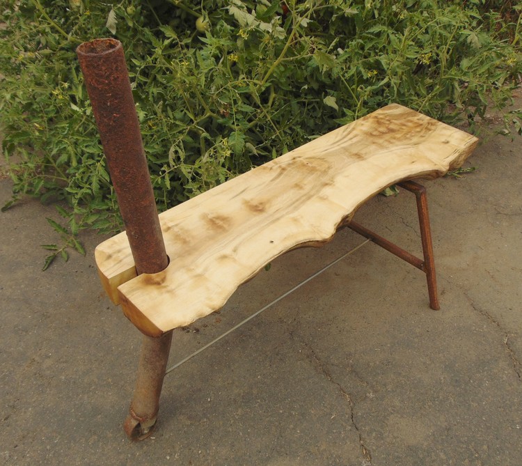 Bench (Madrone and Steel)