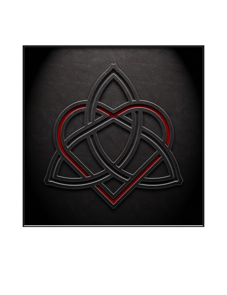 Celtic Knot Valentine Heart 01 - Leather 01