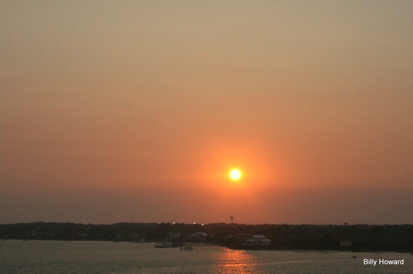 Sunsetting over Gulf Breeze Florida