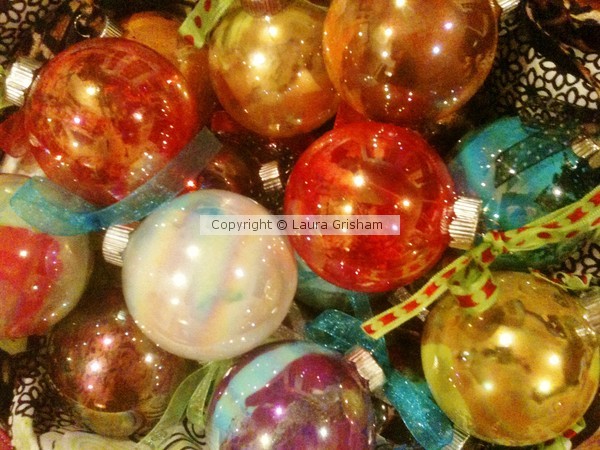 More Marbled Ornaments
