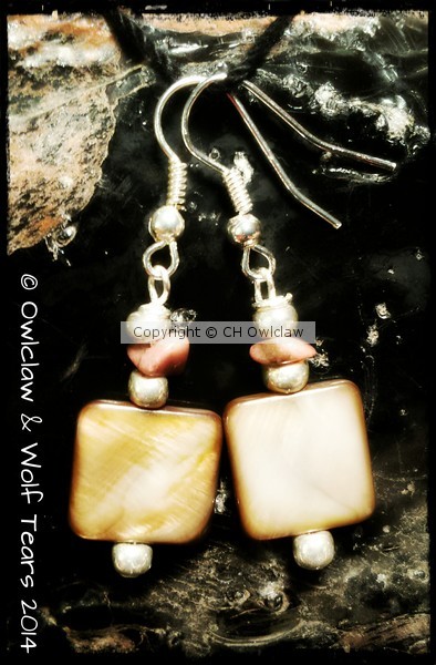 Native American Crafted Shell Earrings