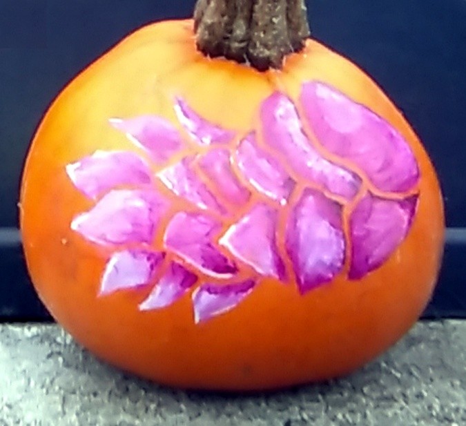Verbena Pumpkin Painting