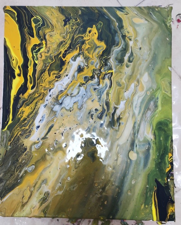 abstract acrylic on canvas