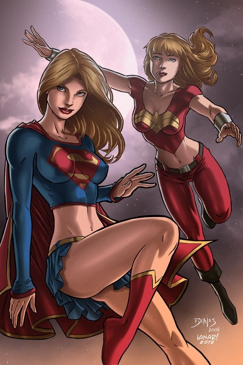 Supergirl and WonderGirl colors