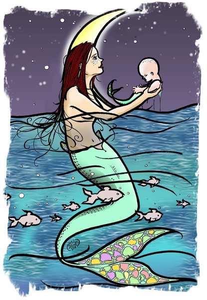 Mermaid and child