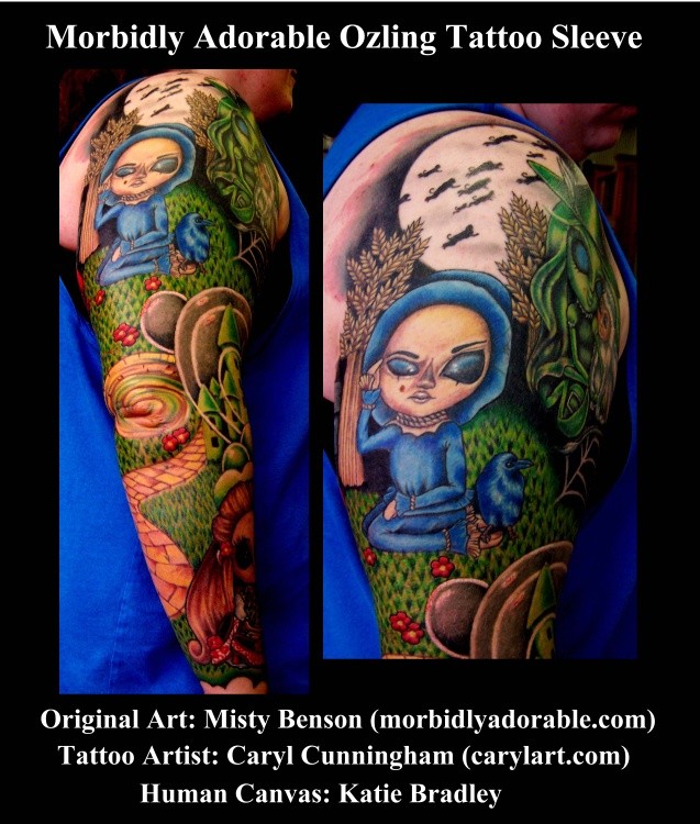 Morbidly Adorable Ozling (Wizard of Oz) Tattoo Art 