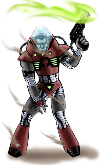 armored man colored