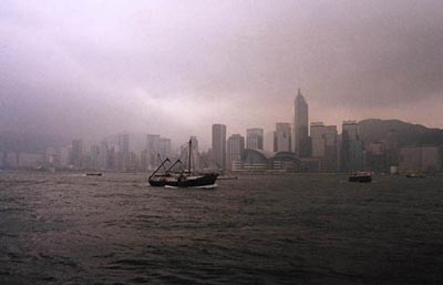 Honk Kong Harbour in Morning Fog