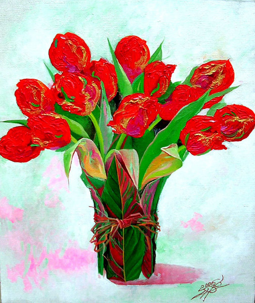 Red tulip