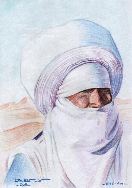A Portrait of an Algerian Touareg