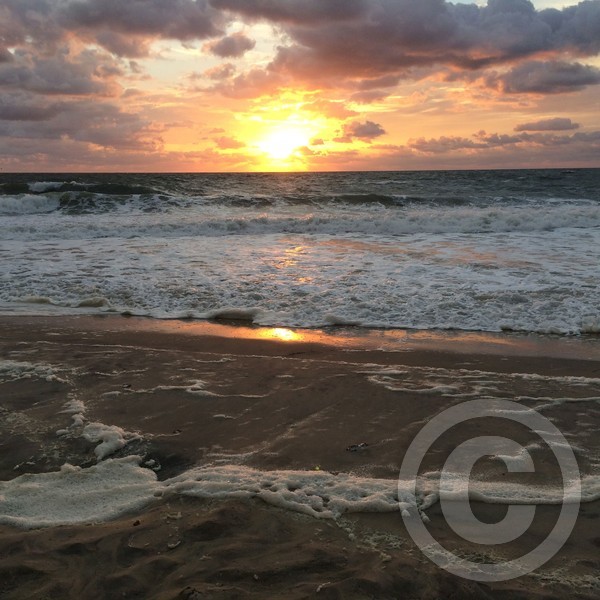 Sunrise with a storm approaching