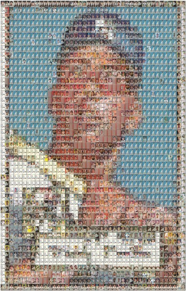 Mickey Mantle 1952 Topps Cards Mosaic